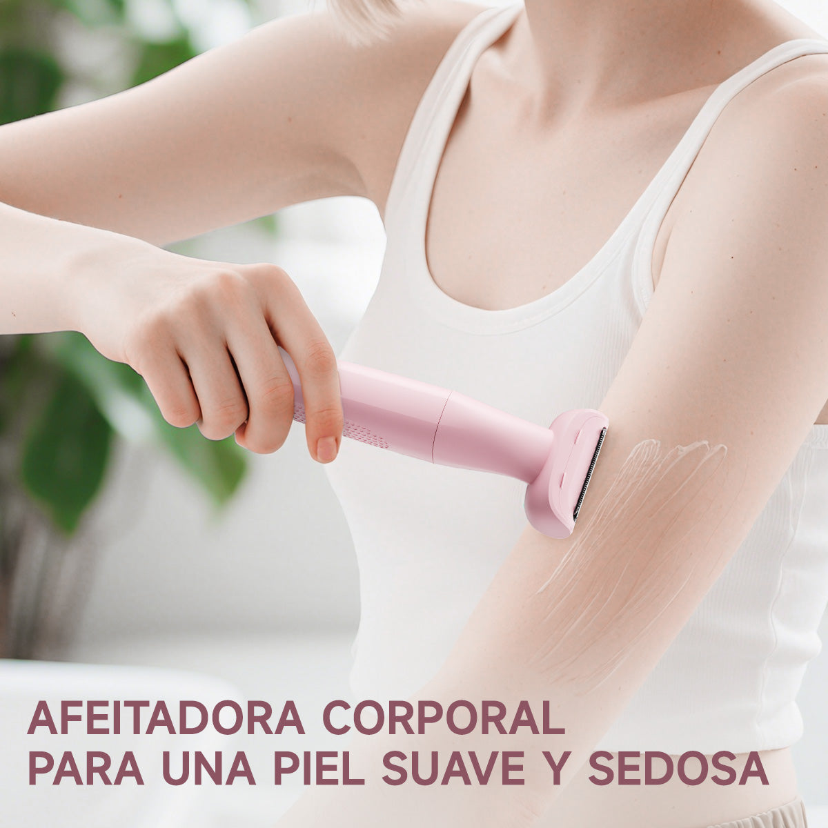 Depiladora Eléctrica 3 en 1 Rasuradora Recargable Portátil, Húmeda O Seca, Para Mujeres Íntima Axilas Facial Bikini y Todo el Cuerpo Enchen