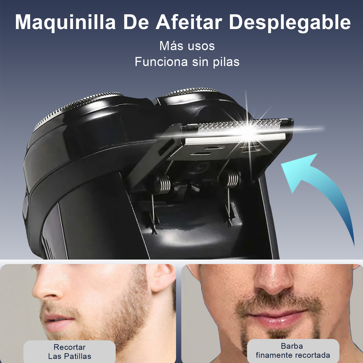 Rasuradora para Barba Eléctrica BOMIDI Afeitadora Moderna Recargable