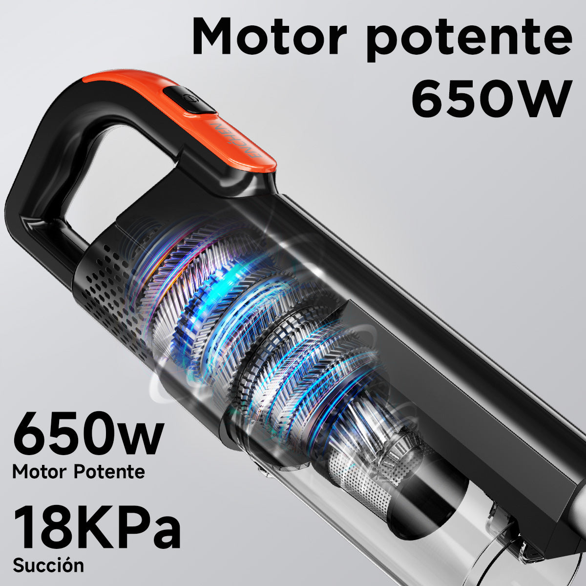 Enchen Aspirador De Mano, Limpieza Flexible, Diseño 2 En 1, Limpieza Profunda, Práctico Y Conveniente, 18 Kpa, 650 W, 1.2 Litros