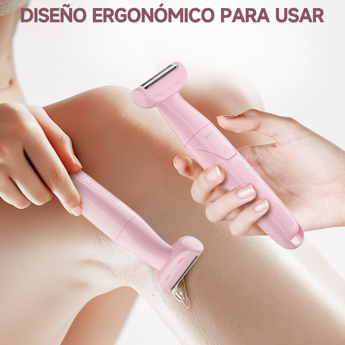 Depiladora Eléctrica 3 en 1 Rasuradora Recargable Portátil, Húmeda O Seca, Para Mujeres Íntima Axilas Facial Bikini y Todo el Cuerpo Enchen