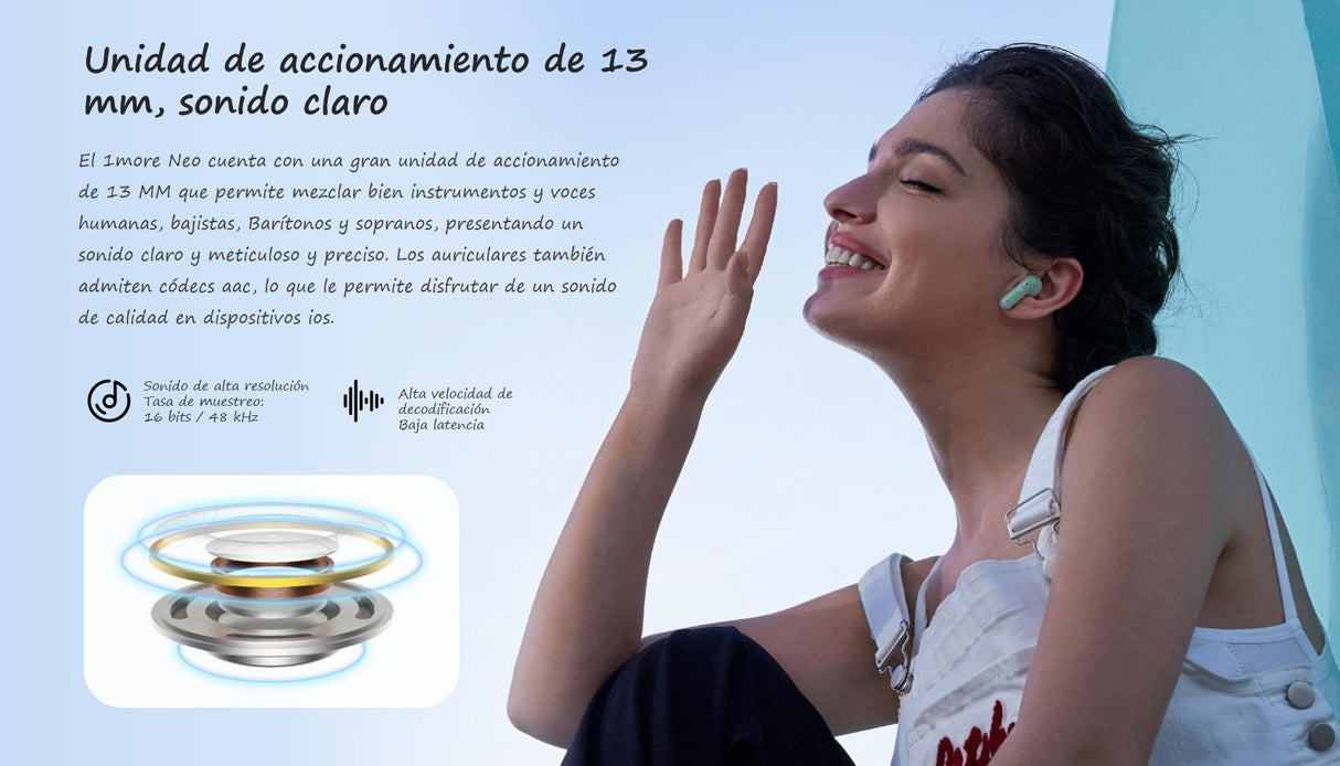 Audífonos Inalambricos Bluetooth 1more Eo007 Blanco - Orro Home Mexico
