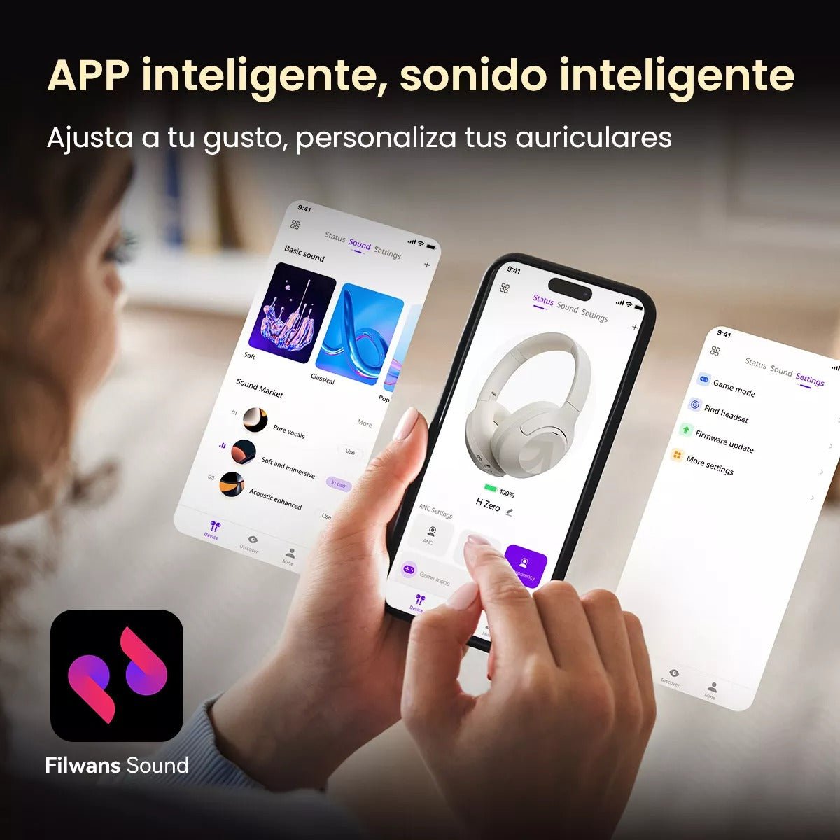 Audífonos Inalámbricos Diadema Bluetooth Anc Filwans H Zero - Orro Home Mexico