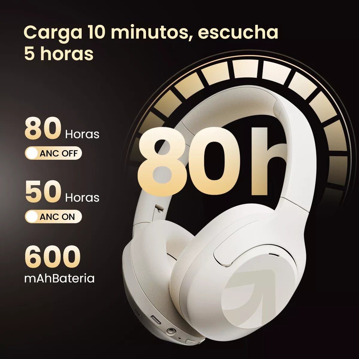 Audífonos Inalámbricos Diadema Bluetooth Anc Filwans H Zero - Orro Home Mexico