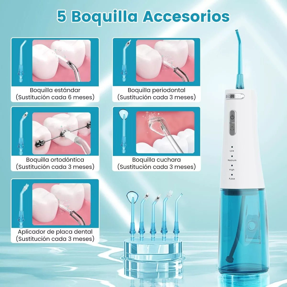 Bomidi Irrigador Oral Portátil Recargable - Orro Home Mexico