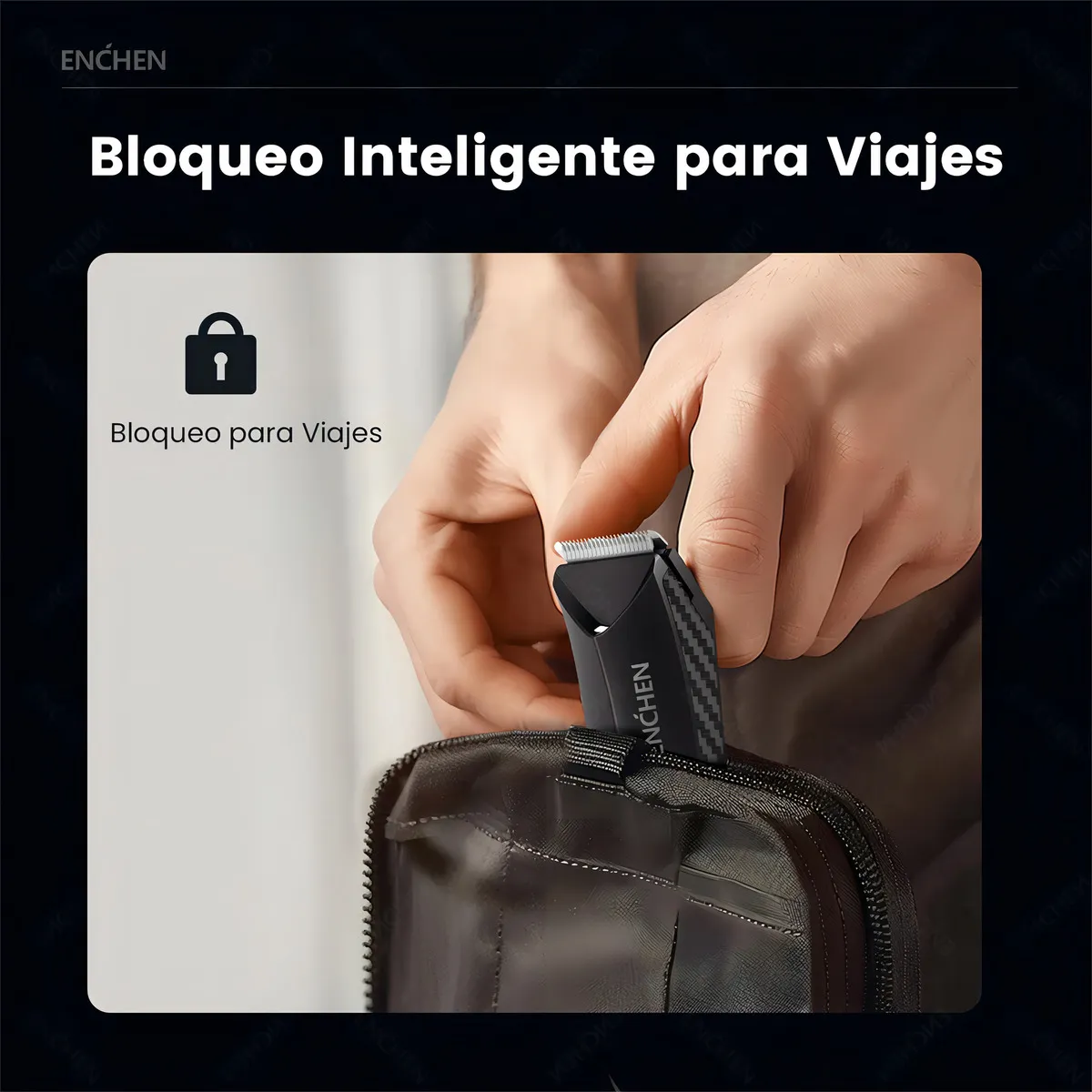 Enchen Spark 2 - Recortador de Vello Corporal con Carga USB