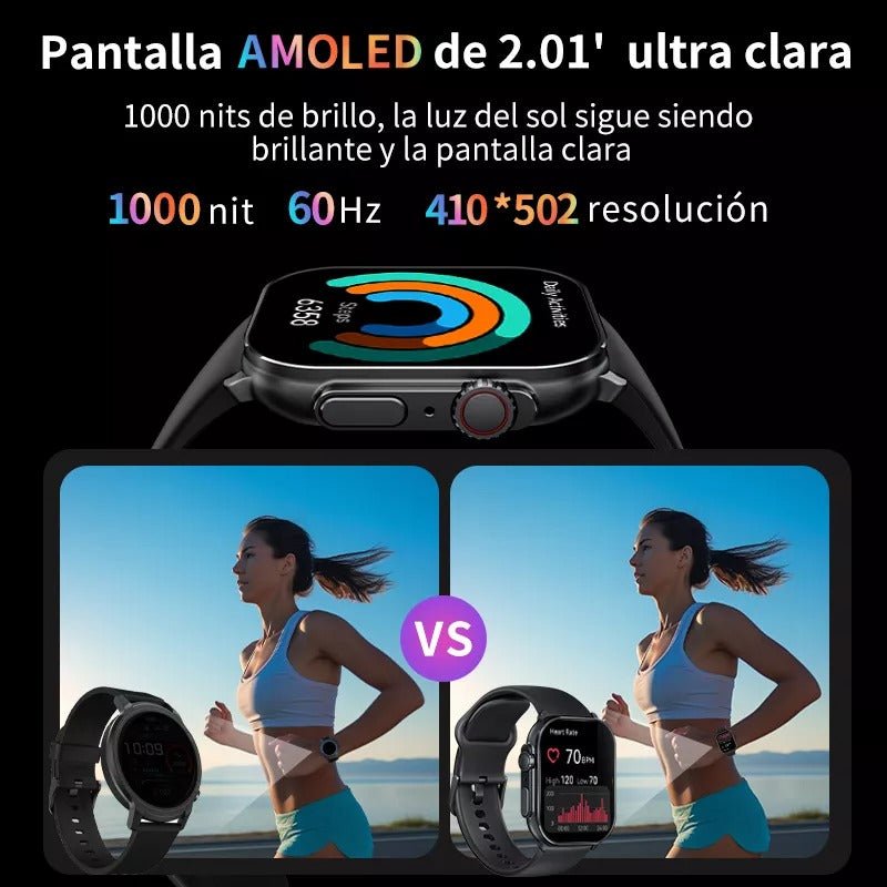 Filwans Gts 2.01 Amoled Pantalla Smartwatch Color Nergo - Orro Home Mexico