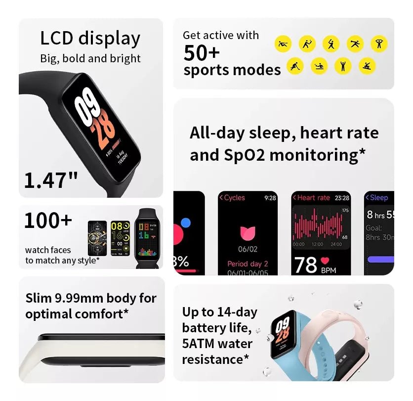 Reloj Inteligente Xiaomi Smart Band 8 Active - Orro Home Mexico