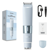 Depiladora Eléctrica 2 En 1, Afeitadora Portátil De 8000 Rpm, Carga Rápida, Para Hombres Y Mujeres, Uso Corporal Completo Azul claro Enchen