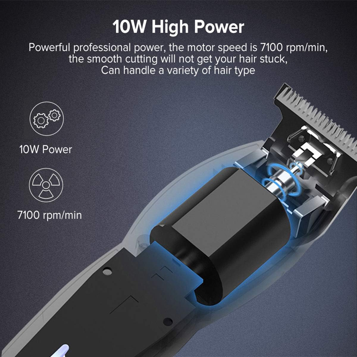 Máquina Cortadora De Cabello Para Hombre Enchen Hummingbird Cortadora De Pelo Y Barba Profesional Cortapelo Sin Cable Para Adultos Negro