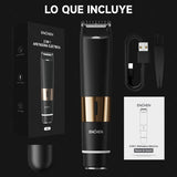 Depiladora Eléctrica 2 En 1, Afeitadora Portátil De 8000 Rpm, Carga Rápida, Para hombres y mujeres, Uso corporal completo Negro Enchen