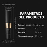 Depiladora Eléctrica 2 En 1, Afeitadora Portátil De 8000 Rpm, Carga Rápida, Para hombres y mujeres, Uso corporal completo Negro Enchen