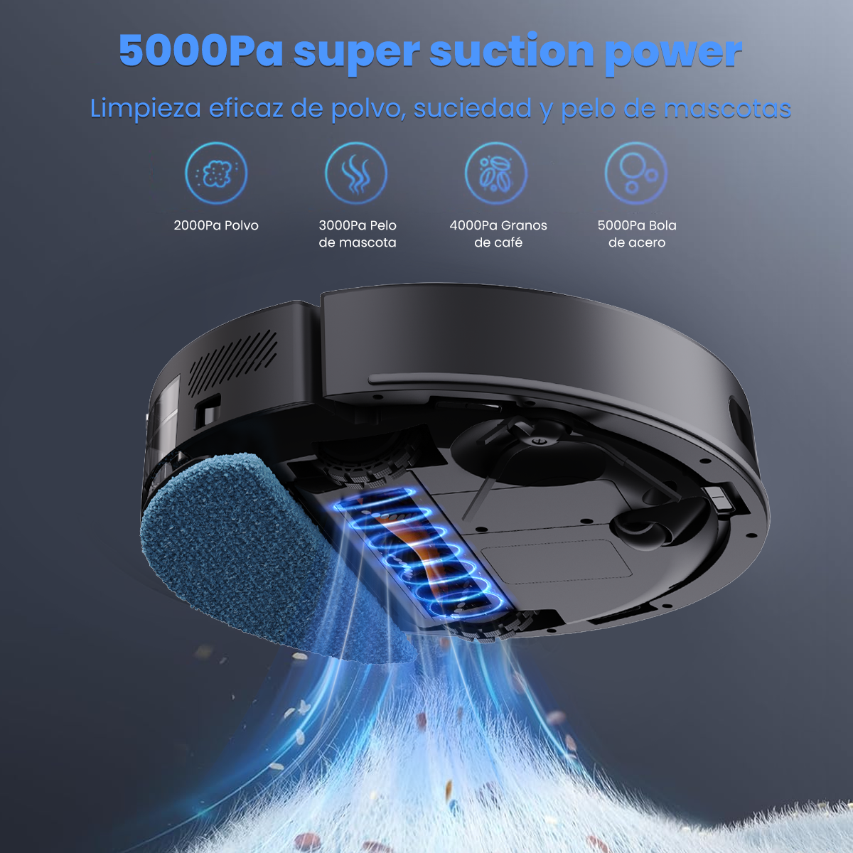 Aspirador y Trapeadora Robot Inteligente Xiaomi Lydsto R1D Edge color Blanco