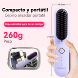 Cepillo Alisador Eléctrico Cabello Plancha Caliente Pelo Blanca Bomidi