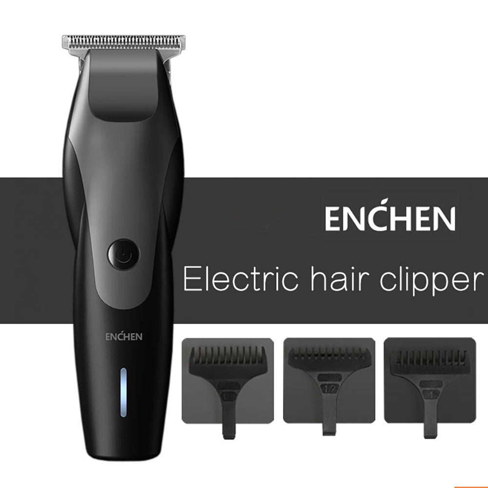 Máquina Cortadora De Cabello Para Hombre Enchen Hummingbird Cortadora De Pelo Y Barba Profesional Cortapelo Sin Cable Para Adultos Negro
