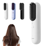 Cepillo Alisador Eléctrico Cabello Plancha Caliente Pelo Blanca Bomidi