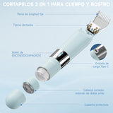 Depiladora Eléctrica 2 En 1, Afeitadora Portátil De 8000 Rpm, Carga Rápida, Para Hombres Y Mujeres, Uso Corporal Completo Azul claro Enchen