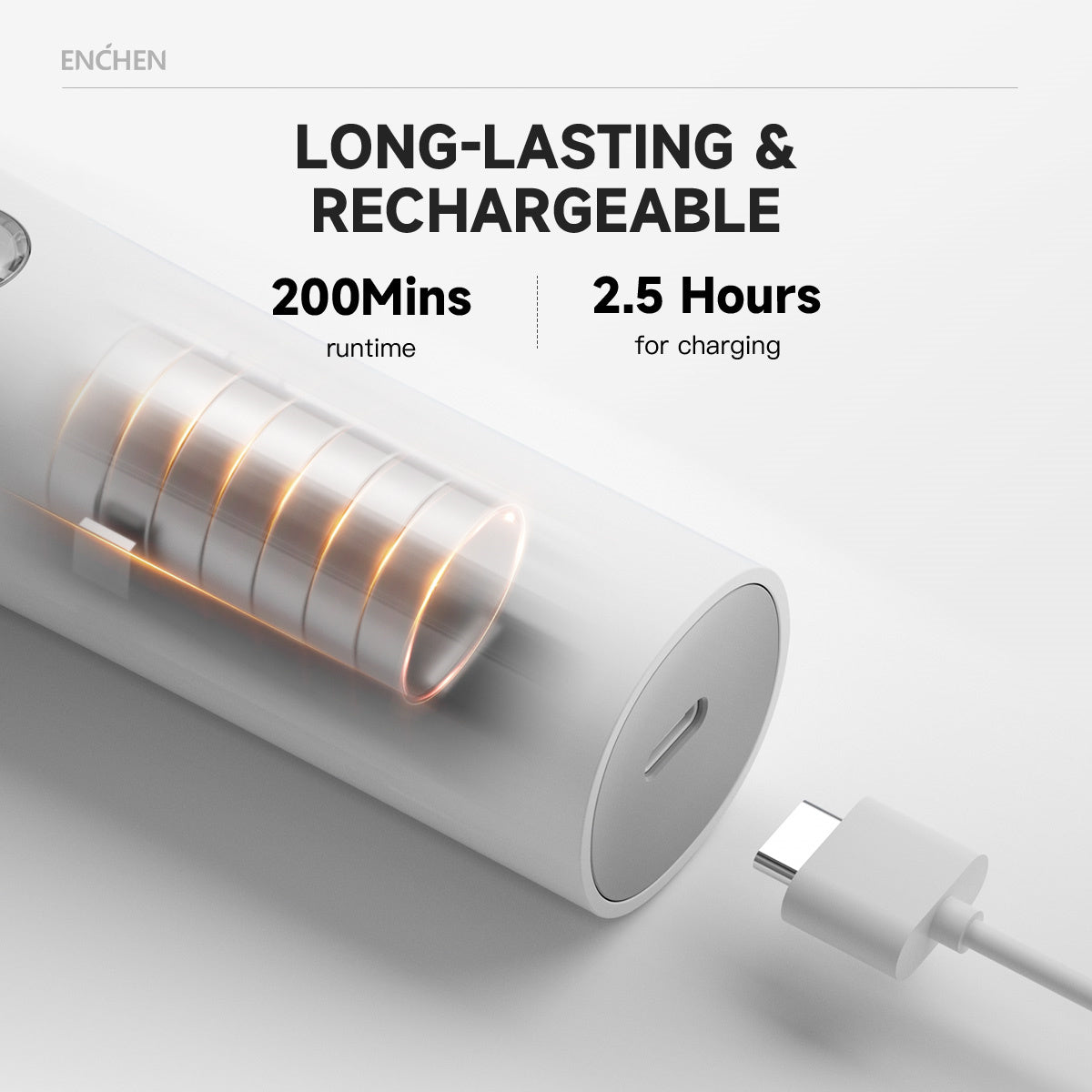 Máquina para cortar cabello profesional Enchen Boost 2 inalámbrica y recargable cortadora de cabello precisa para hombre