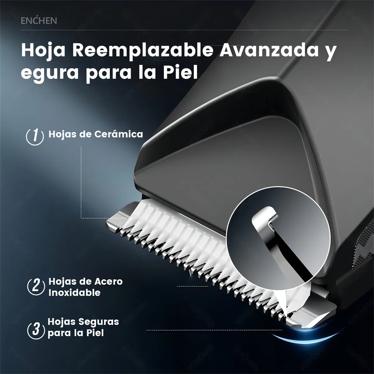 Enchen Spark 2 - Recortador de Vello Corporal con Carga USB