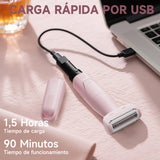 Depiladora Eléctrica 3 en 1 Rasuradora Recargable Portátil, Húmeda O Seca, Para Mujeres Íntima Axilas Facial Bikini y Todo el Cuerpo Enchen