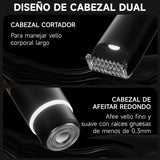 Depiladora Eléctrica 2 En 1, Afeitadora Portátil De 8000 Rpm, Carga Rápida, Para hombres y mujeres, Uso corporal completo Negro Enchen