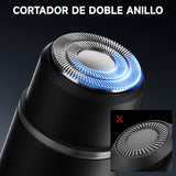 Depiladora Eléctrica 2 En 1, Afeitadora Portátil De 8000 Rpm, Carga Rápida, Para hombres y mujeres, Uso corporal completo Negro Enchen