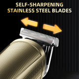 Maquina Cortar Cabello Profesional Trimmer Kit 8 Piezas Recargable Usb 8000 Rpm 1.5 Horas Uso Para Hombre Cabello y Barba ENCHEN Beardo3