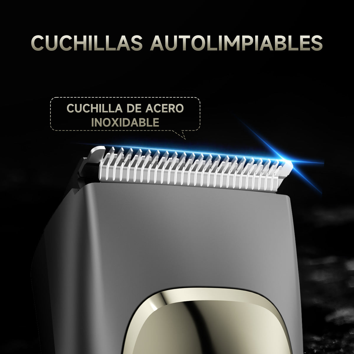 Máquina Para Cabello Eléctrica Fácil De Limpiar Enchen Negro