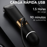 Depiladora Eléctrica 2 En 1, Afeitadora Portátil De 8000 Rpm, Carga Rápida, Para hombres y mujeres, Uso corporal completo Negro Enchen