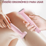 Depiladora Eléctrica 3 en 1 Rasuradora Recargable Portátil, Húmeda O Seca, Para Mujeres Íntima Axilas Facial Bikini y Todo el Cuerpo Enchen