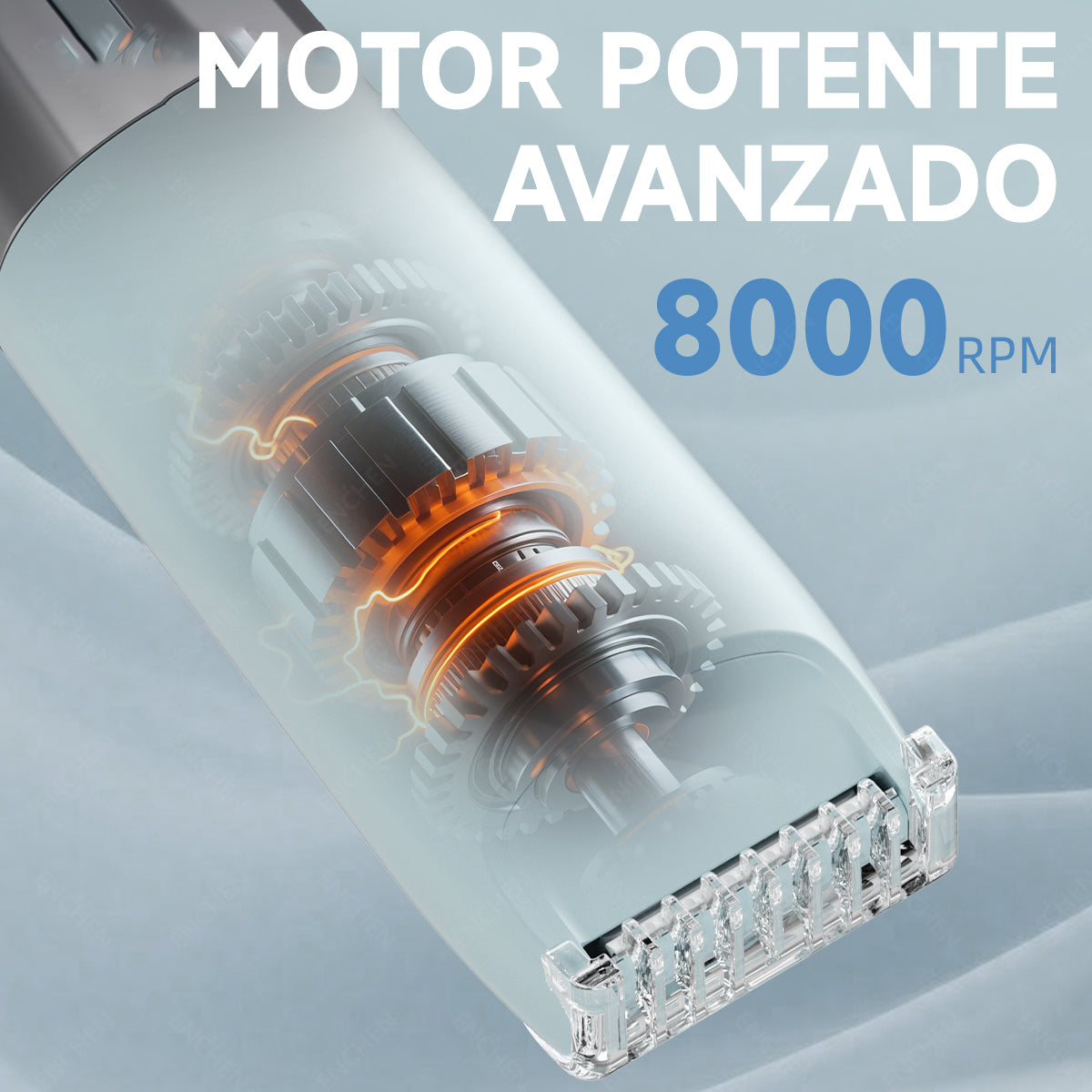 Depiladora Eléctrica 2 En 1, Afeitadora Portátil De 8000 Rpm, Carga Rápida, Para Hombres Y Mujeres, Uso Corporal Completo Azul claro Enchen