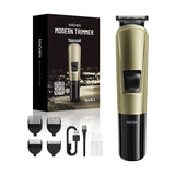 Maquina Cortar Cabello Profesional Trimmer Kit 8 Piezas Recargable Usb 8000 Rpm 1.5 Horas Uso Para Hombre Cabello y Barba ENCHEN Beardo3