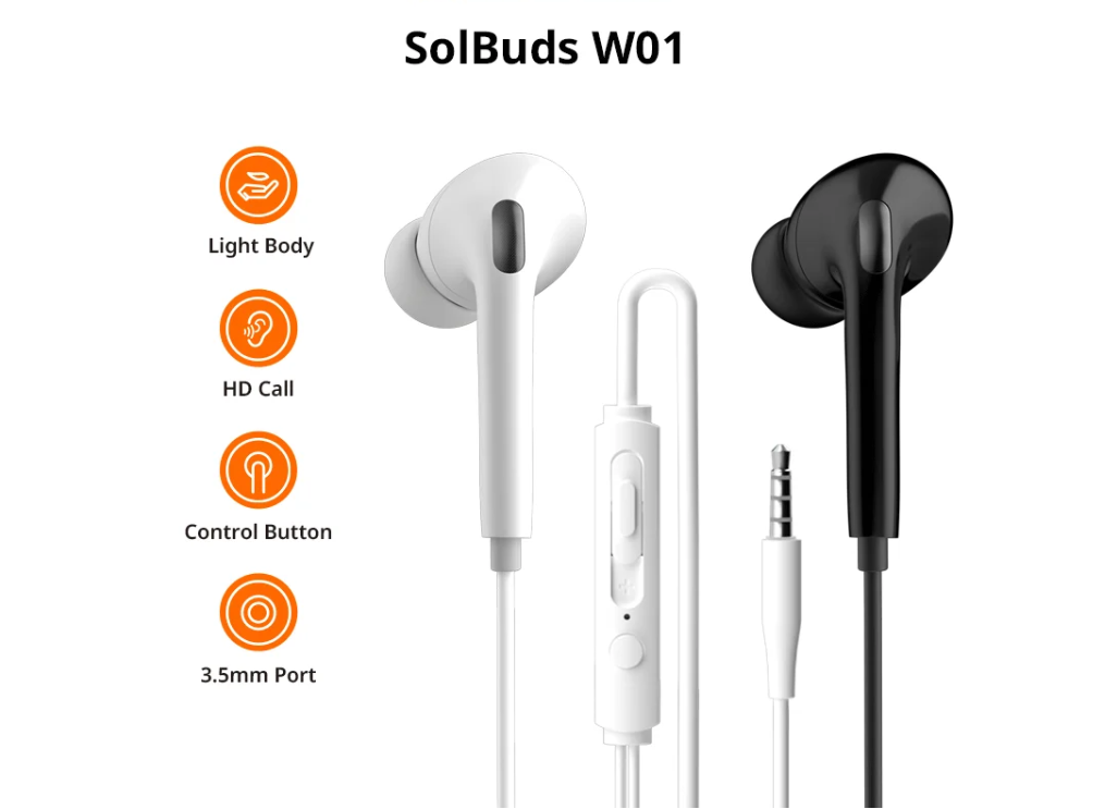 Auriculares con cable SolCord W01