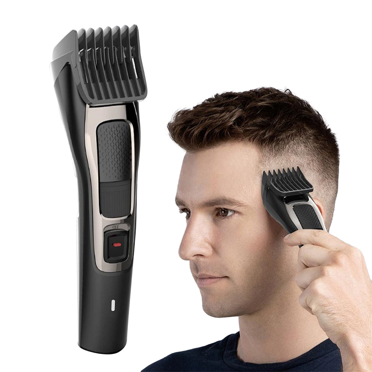 Máquina Para Cabello Eléctrica Fácil De Limpiar Enchen Negro