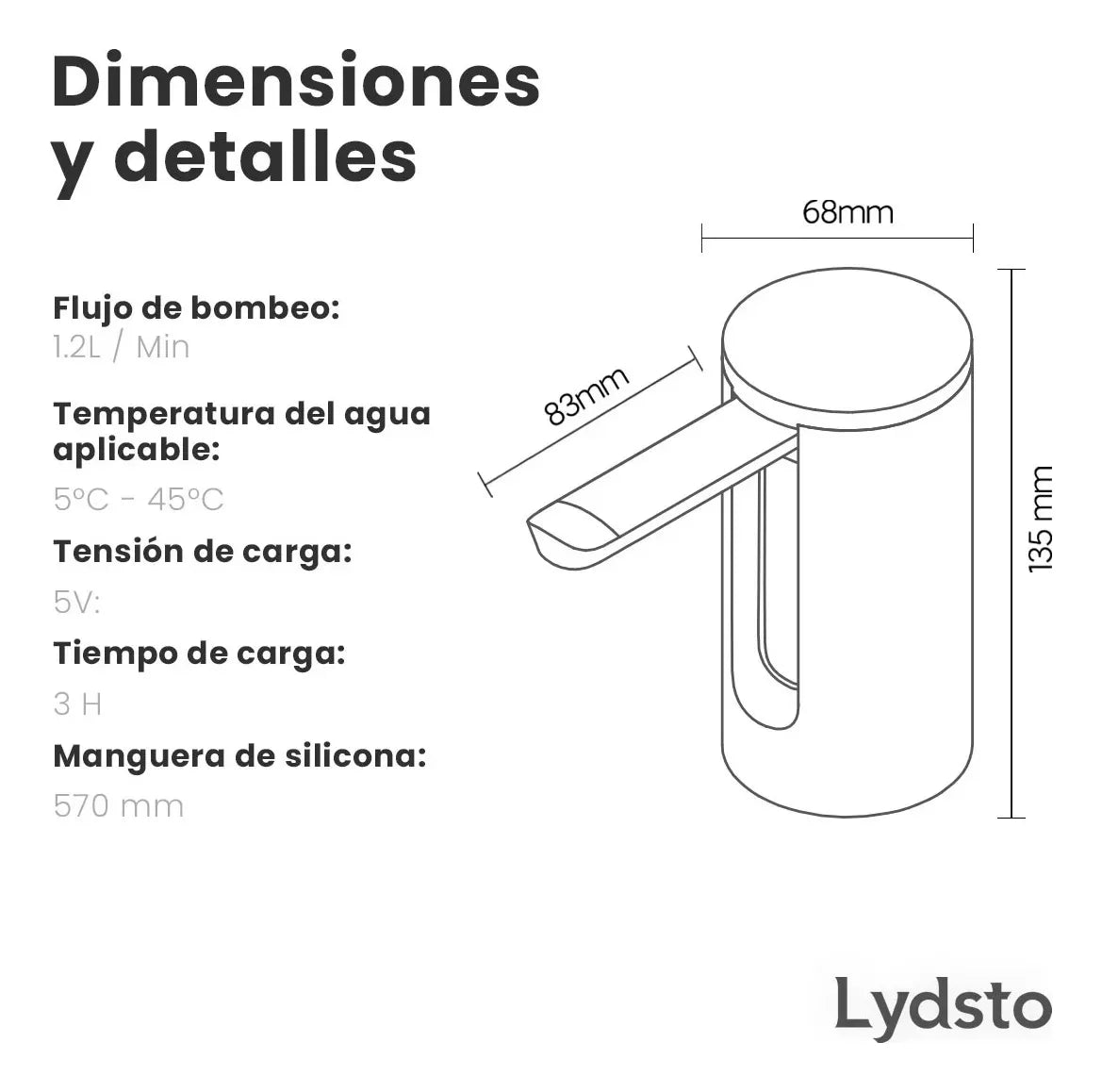 Bomba Para Garrafon Dosificador De Agua Lydsto Plegable - Orro Home Mexico