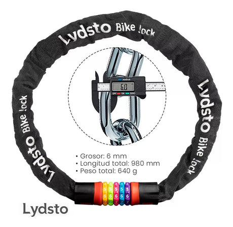 Candado Para Bicicletas Cadena Seguridad Combinacion Lydsto - Orro Home Mexico