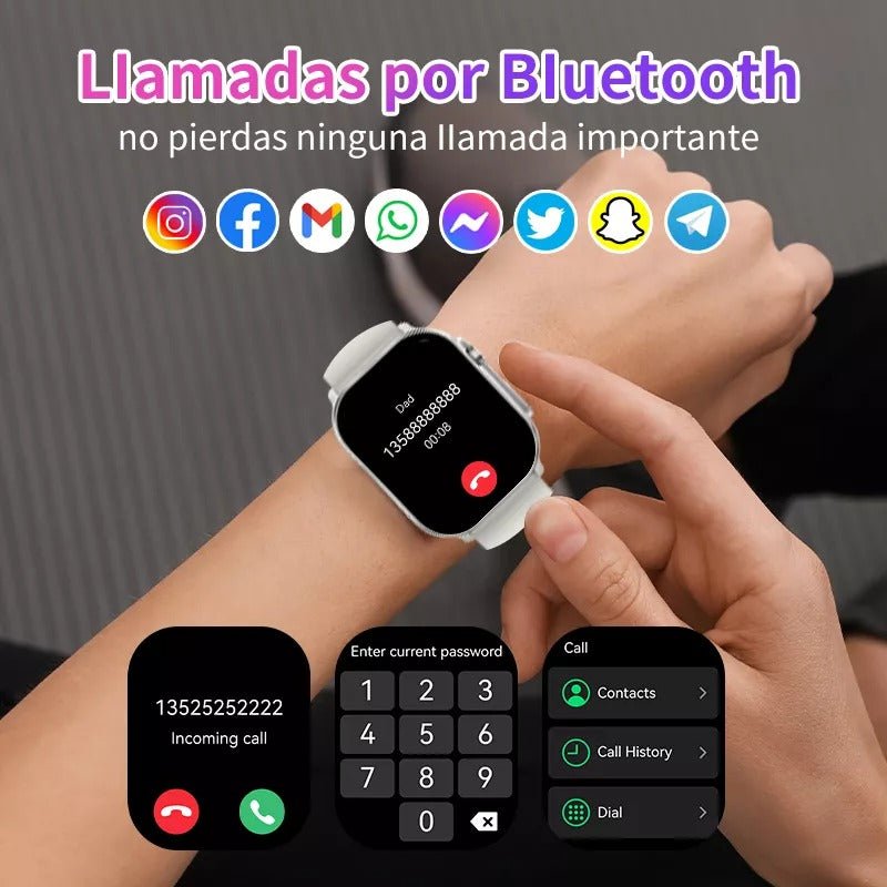 Filwans Gts 2.01 Amoled Pantalla Smartwatch Color Plateado - Orro Home Mexico