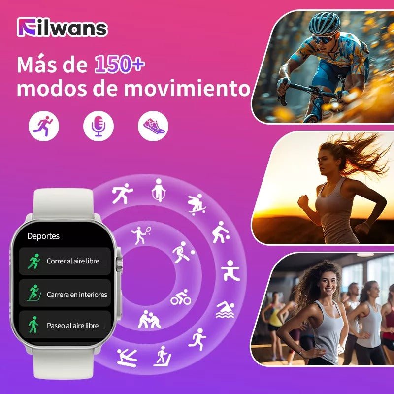 Filwans Gts 2.01 Amoled Pantalla Smartwatch Color Plateado - Orro Home Mexico