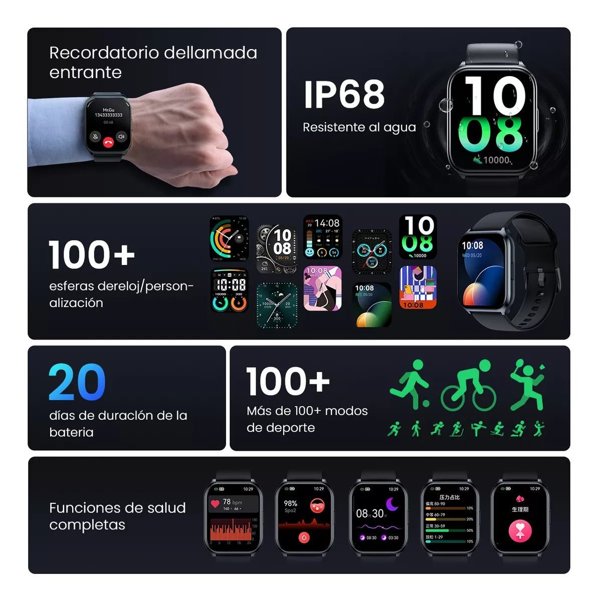 Filwans Gts Mini 1.85'' Smartwatch - Orro Home Mexico