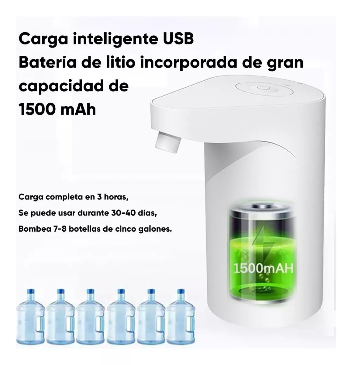 Lydsto Dispensador De Agua Para Garrafon Electrico Bomba De Agua Para Mesa,balde,dosificador de agua - Orro Home Mexico
