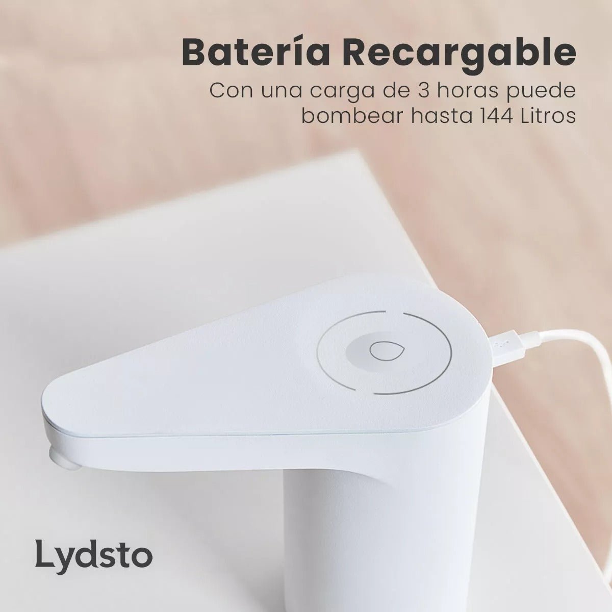Lydsto Dispensador De Agua Para Garrafon Electrico Bomba De Agua Para Mesa,balde,dosificador de agua - Orro Home Mexico