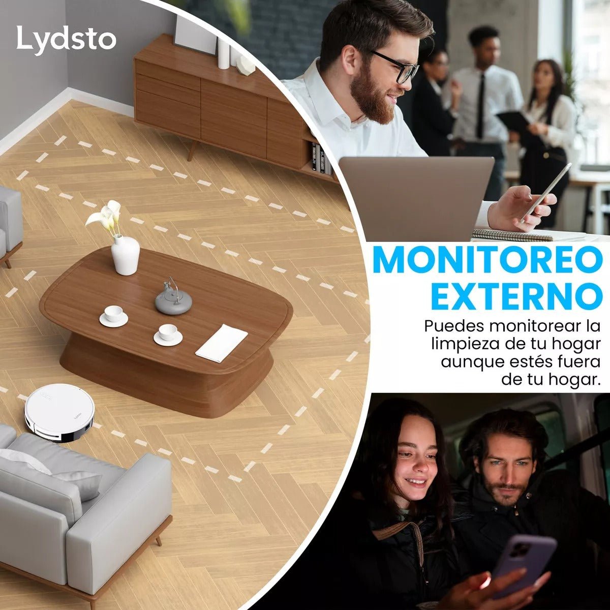 Lydsto G1 aspiradora trapeadora robot potencia 3300 pa blanco - Orro Home Mexico