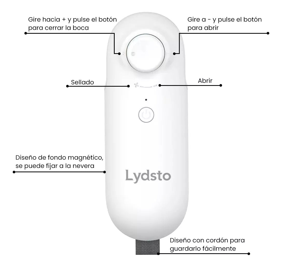 Lydsto Máquina Selladora Portátil Mini Sellador Cortador2en1 - Orro Home Mexico