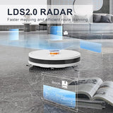 Lydsto R5 Robot Aspiradora y Trapeador Combo con Base de Vaciado Automático HEPA, Aspiradora robótica 3 en 1 con navegación Lidar para 40 días de limpieza, color blanco - Orro Home Mexico