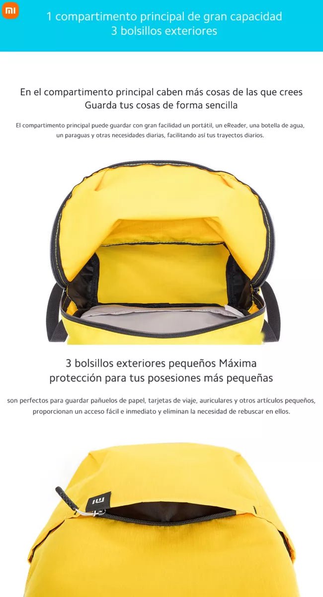 Mochila Xiaomi Mochila Casual Mochila De Viaje Mochila Laptop Mi Home Moda Mochila Moda Bolsos Para Hombre Y Mujer Naranja - Orro Home Mexico
