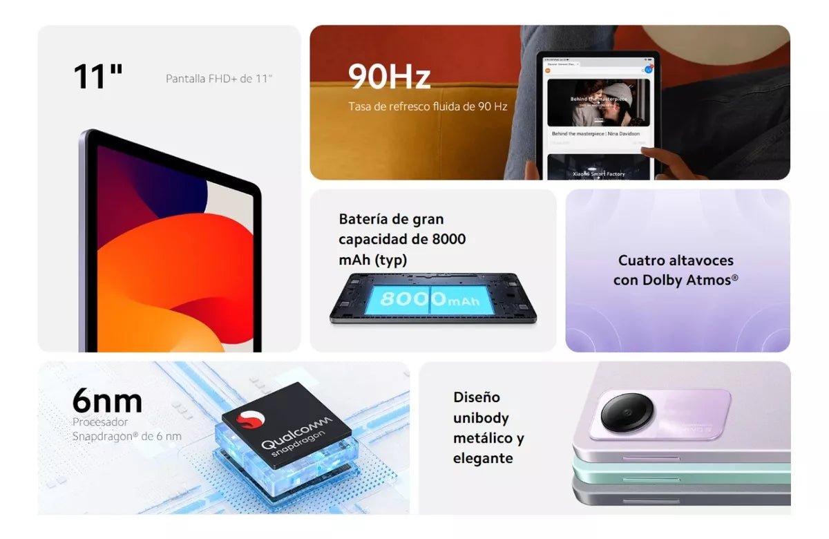 Tablet Xiaomi Redmi Pad SE 11" 128GB graphite gray y 4GB de memoria RAM - Orro Home Mexico